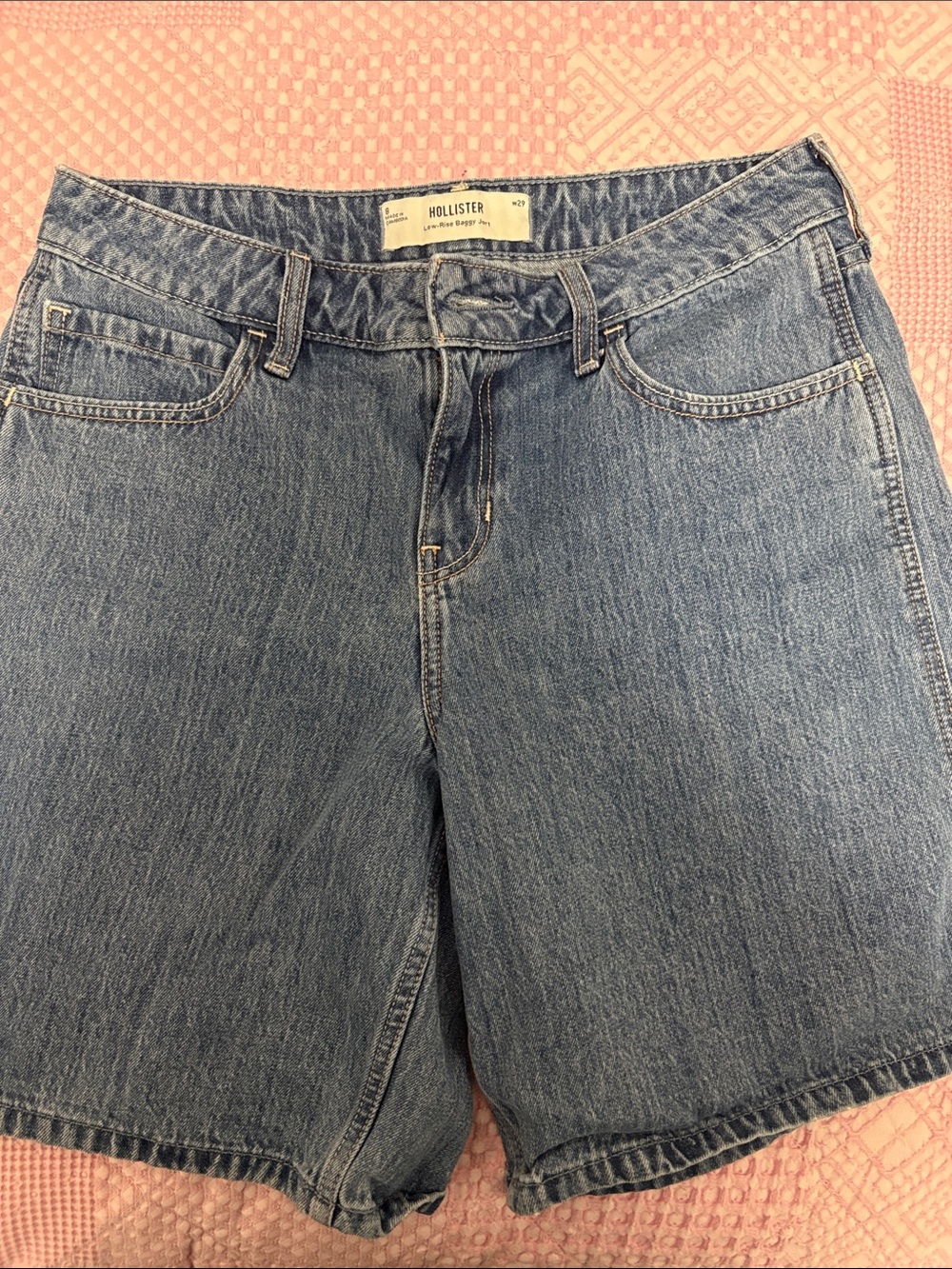 Hollister Women's Mid Wash Denim Shorts